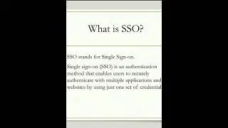 SSO  in Hindi | Shorts