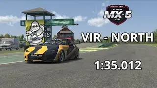 iRacing Onboard | Global MX5 Cup | 24S2 Week 7 - VIR North | 1:35.012