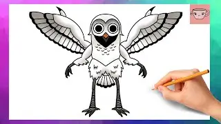 How To Draw The Owl Entity from 99 Nights In The Forest | Roblox Drawing Tutorial