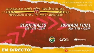 FINALES - CAMPEONATO DE ESPAÑA FEDERACIONES JUVENIL FRONTÓN 36 METROS