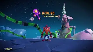 (21) Stay Frosty - 0m34.450s - Crash Bandicoot 4 Toys For Bob (TFB) Developer Time Trial Relics