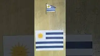 Origami Uruguay Flag Tutorial#shorts #shortvideo #youtubeshorts
