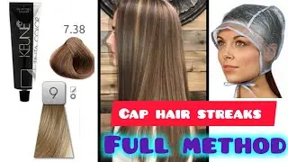 How To Highlights Hairs At Home,  Hair Streaking With Keune 9 Number