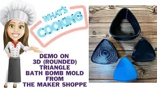 Demo on the 3D (rounded) Triangle Bath Bomb Mold from The Maker Shoppe