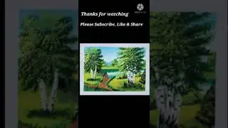 #Shorts/Easy Landscape painting/Acrylic Painting for beginners