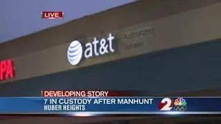 Seven suspects in custody after manhunt