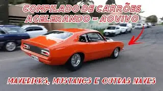 Compilado de carrões acelerando - Maverick, Mustang e outras máquinas.