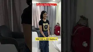 100 100 in JEE MATHS💀🔥 #jee #shorts #pw #physicswallah