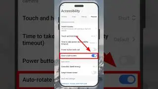 How to On or off mobile auto rotate screen #shorts