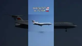 boeing 727 vs. tu-154! #aviation #aviationlovers #aviator #tupolev #boeing #plane #vs #shorts