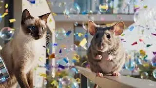 &bdquo;Konfetti-Katze vs. Lache-Maus&ldquo;