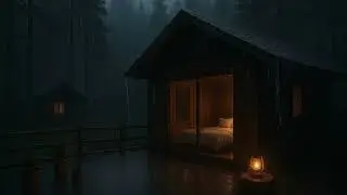 Heavy Rain on Metal Roof for Deep Sleep (