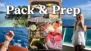 Pack & Prep For Spring Break🌴🌊🌺(Nails,hair,shopping)