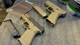 E&C Airsoft Glock 19X Tan and Two Tone quick review and testing