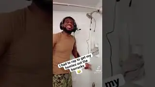 I had a whole studio in the barracks 🤣🤣🤣                    #navy #barrackslife