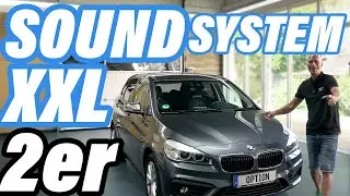 Mega Klang dank neuer Endstufe & Lautsprecher für BMW 2er Active Tourer (F45)