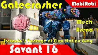 Gatecrasher's Ion Triumph at Elon Station Gray | Mech Arena #mecharena #gatecrasher