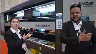 Yaslean Double carriage UV machine with Konica 1024a head size 5.5 meters length 