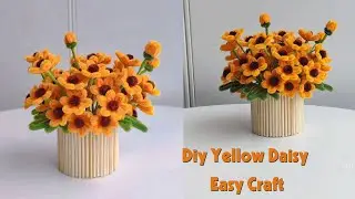 DIY Daisy Flower: Crafting Gorgeous Pipe Cleaner Flowers! (Handmade Gift/Home Decor)