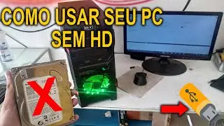 Como usar Pc sem hd - Sistema operacional no pendrive