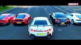 Forza Horizon 4 - Top 10 Fastest Liberty-Works Supercars Drag Race