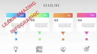 learn how to create 4 note infographic animation |#powepoint #infographic #animation_presentation