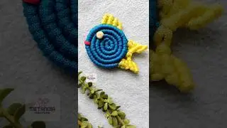 Macrame Animal | Macrame Magnet | #shorts #fish #animal #ytshorts #macrametutorial #viral #lion