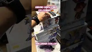 Потрясающая башня из моделей Gunpla для Германии 🇩🇪 #gundam #gunpla #bandai #modelkit #hobby
