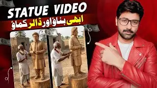How To Make Trending Ai Statue Video | Trending Celebrity Statue Making Video Editing