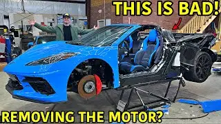 Восстановление разбитого Corvette C8 2023 года. Часть 2!!!