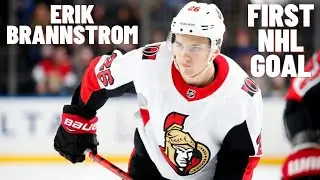 Erik Brannstrom #21 (Ottawa Senators) first NHL goal Feb 23, 2021