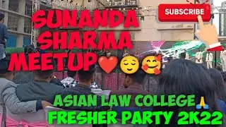 ASIAN LAW COLLEGE FRESHERS PARTY 2022🥰🙏❤️,LIVE MUSIC WITH@SunandaSharmaSinger *NOCLICKBAIT*#viralvideo