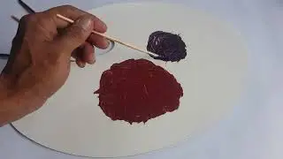 Warna Biru Campur merah learn to make Purple color MEMBUAT WARNA UNGU DENGAN CARA MUDAH