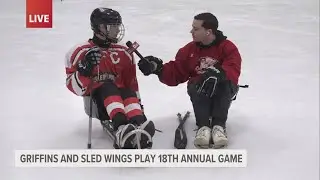 Griffins, Sled Wings play 18th annual game