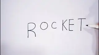 Let's draw how to turn words rocket