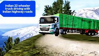 Indian 22 wheeler truck driving with Indian highway roads in ETS 2 