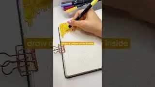 how to draw a honeycomb 🍯 #howtodraw #drawingtutorial #doodles #howtodoodle #honeycomb #art #journal