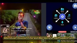 Tutorial membuat Quotes literasi di kinemaster | efek berdenyut dan bingkai spectrum