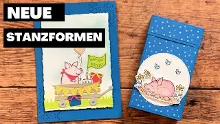 Neue Stanzformen--S&uuml;&szlig;e Schweinchen-Box und Karte
