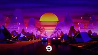 Synthwave Highway Drive 🌙 Calm Ambient Music (Sleep • Focus • Relax) 2 HOURS