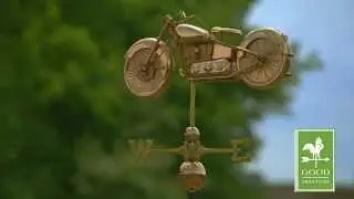 Good Directions 669P Motorcycle Weathervane - Polished Copper