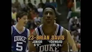 (1-5-1991) #8 Duke Blue Devils at #18 Virginia Cavaliers