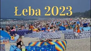 Łeba 19.08.2023 Plaża Deptak Atrakcje