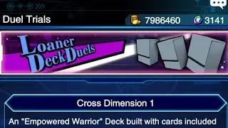 Yu-Gi-Oh! Duel Links - Empowered Warrior Trial Deck Gameplay (Cross Dimension 1 Loaner Deck)