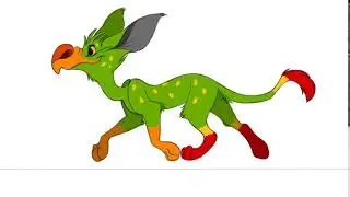 Creature Design Animated Trot Cycle