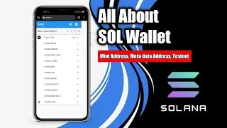 All about Solana Wallet | Mint Address | Metadata Address | Testnet | #Flamebit