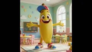 Fun Banana Learning for Kids 🍌  Healthy Eating & Energy Boost! #kidseducation #kidssongs