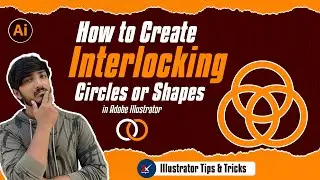 How to Use Intertwine Tool in Adobe Illustrator - Create Interlocking Objects I 2X Designer