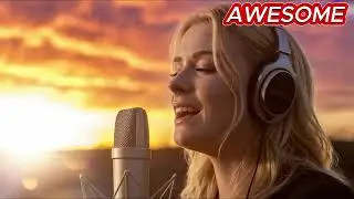 Emotional Violin at Sunset 🌅 | Blonde Woman Playing Violin by the Sea