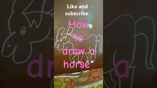 How to draw a Horse 🐎🐎/Easy Horse Drawing #art #horse #viral #trending #shorts #drawing #easydrawing
